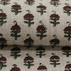 Vibby Hand Block Print Linen Upholstery Fabric Linen Fabric