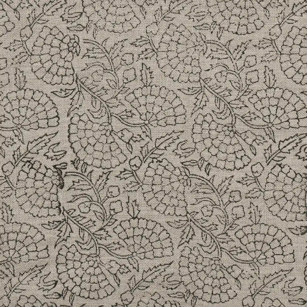 Designer Flower Heavy Linen Fabric for Upholstery Yard Linen Fabric