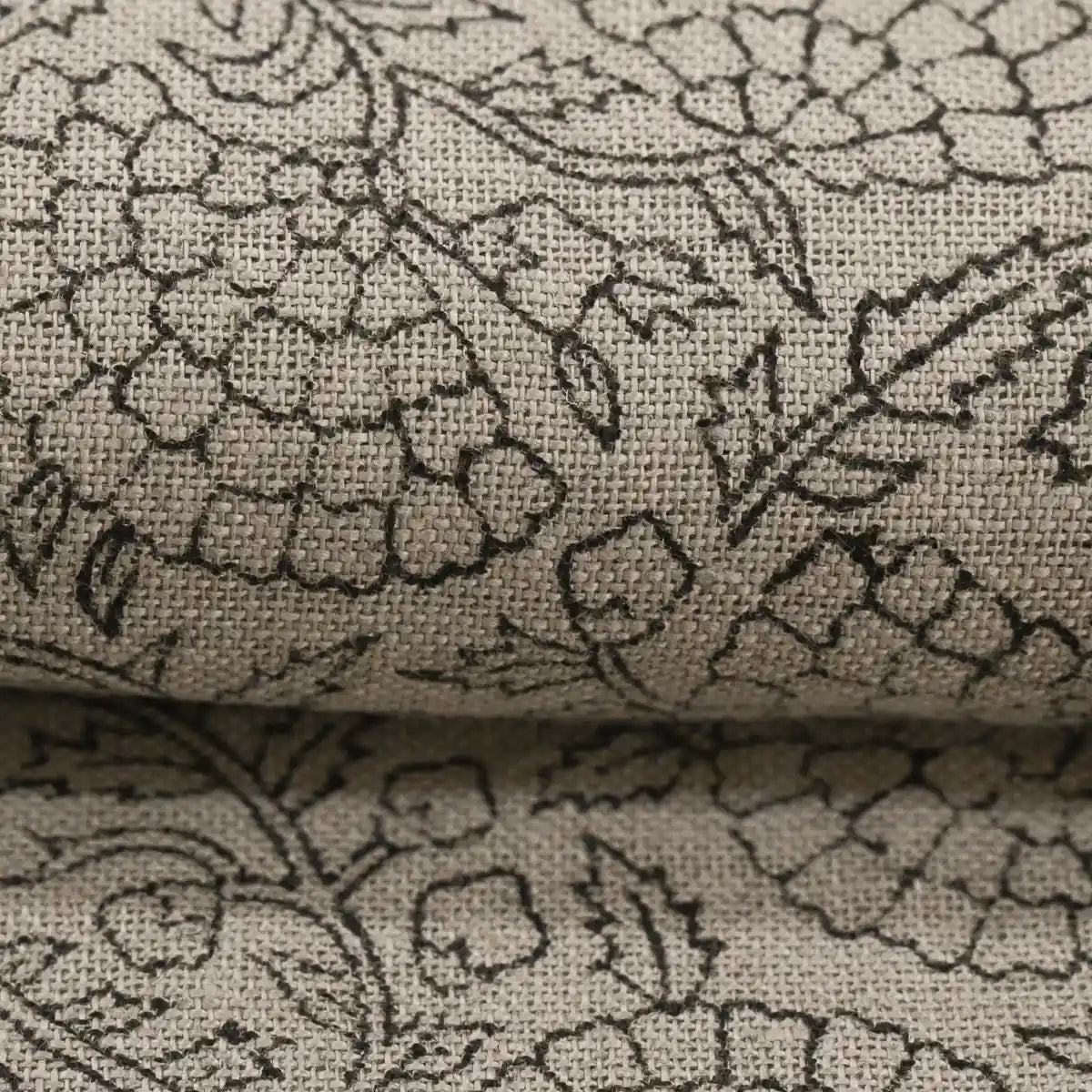 Designer Flower Heavy Linen Fabric for Upholstery Linen Fabric