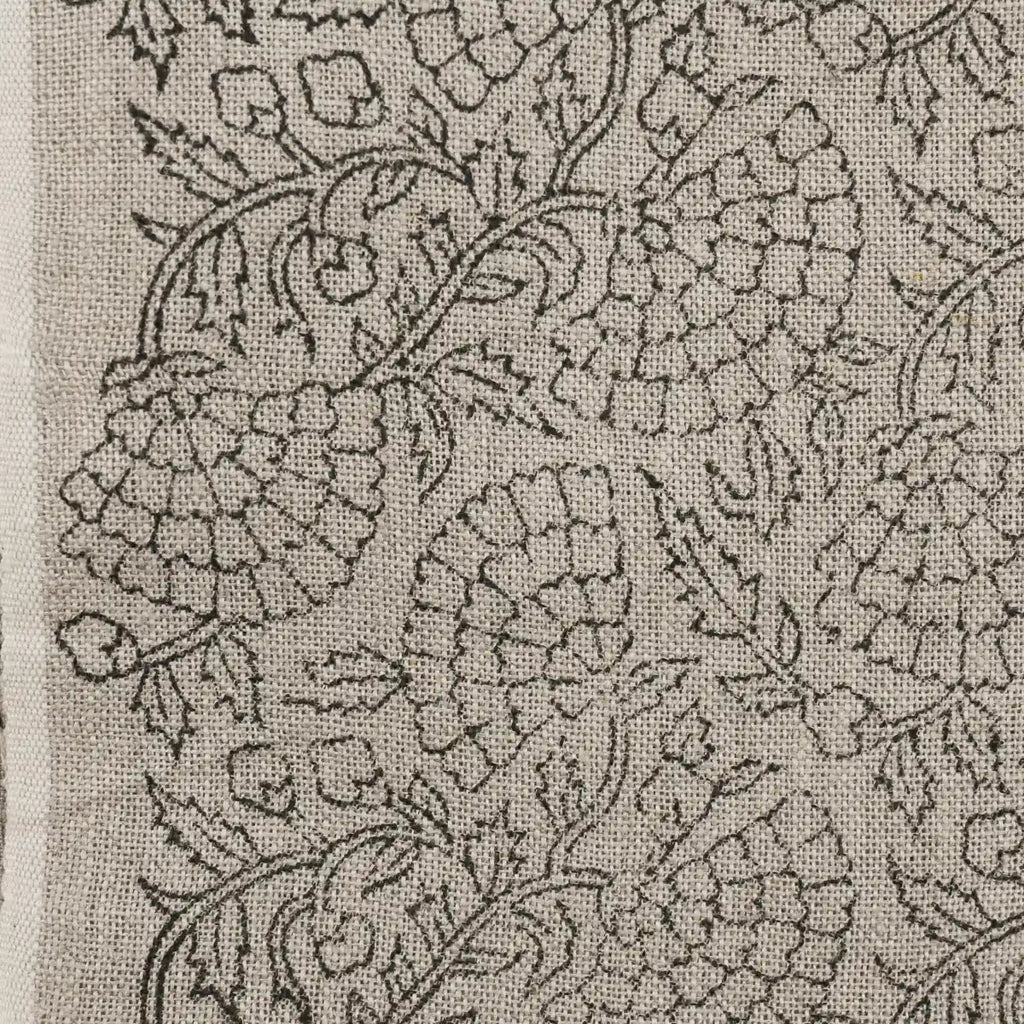 Designer Flower Heavy Linen Fabric for Upholstery Linen Fabric