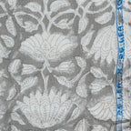 Tulip Flower Block Print Upholstery Fabric Linen Fabric