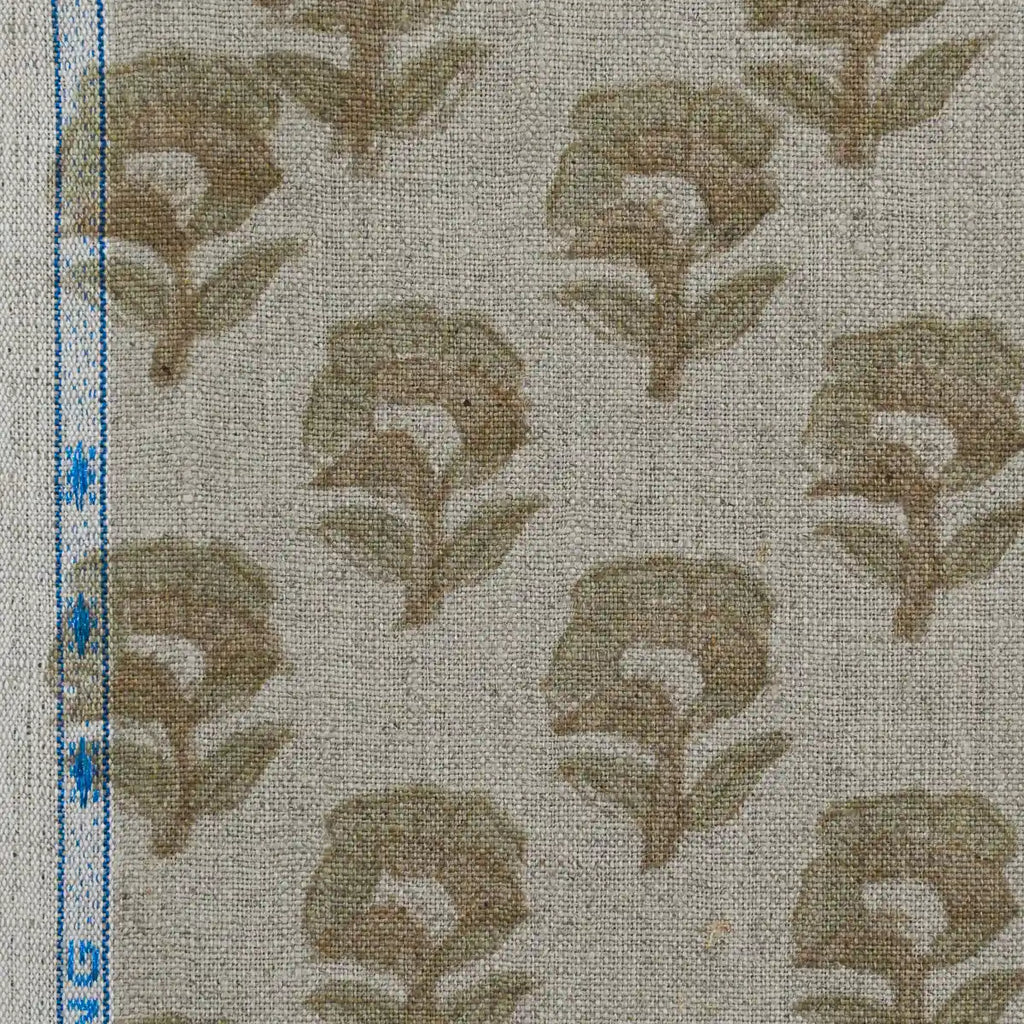 Peyton Floral Linen Fabric Linen Fabric
