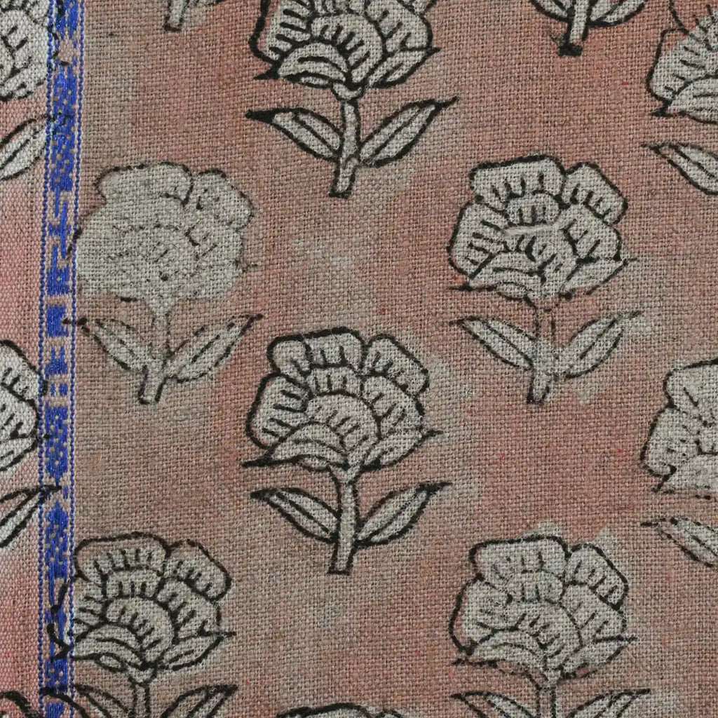 Peyton Floral Linen Fabric Linen Fabric