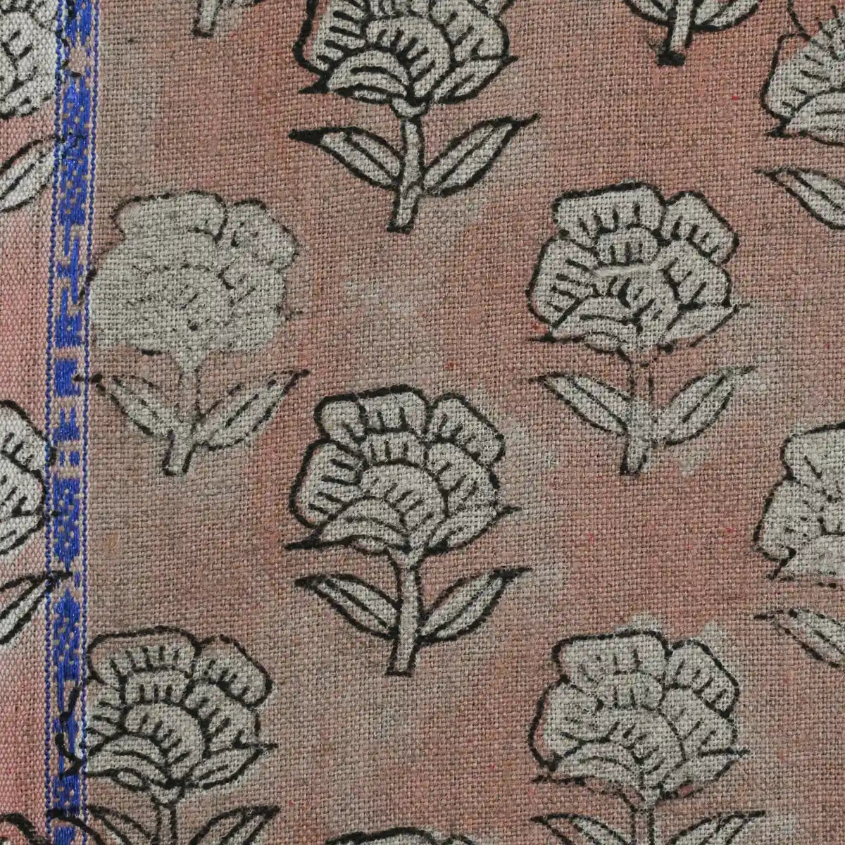 Peyton Floral Linen Fabric Linen Fabric