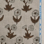 Madison Premium Hand Block Printed Linen Linen Fabric