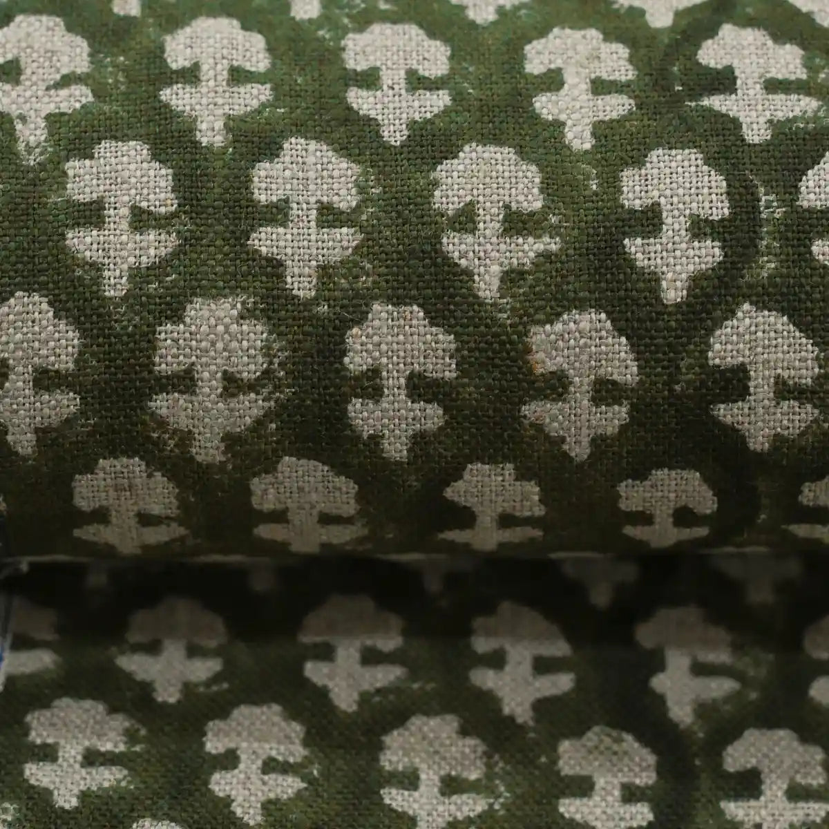 Riley Block Printed Linen Upholstery Fabric Linen Fabric