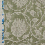 Abigail Block Print Upholstery Linen Fabric Linen Fabric