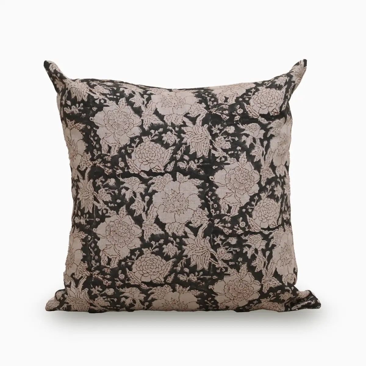 Clark Botanical Print Ash Gray Pillow Cover Pillow Covers