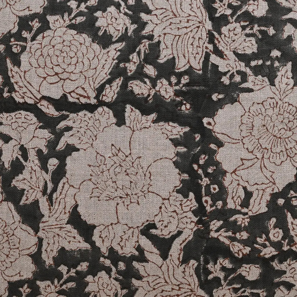 Clark Botanical Print Ash Gray Pillow Cover Pillow Covers