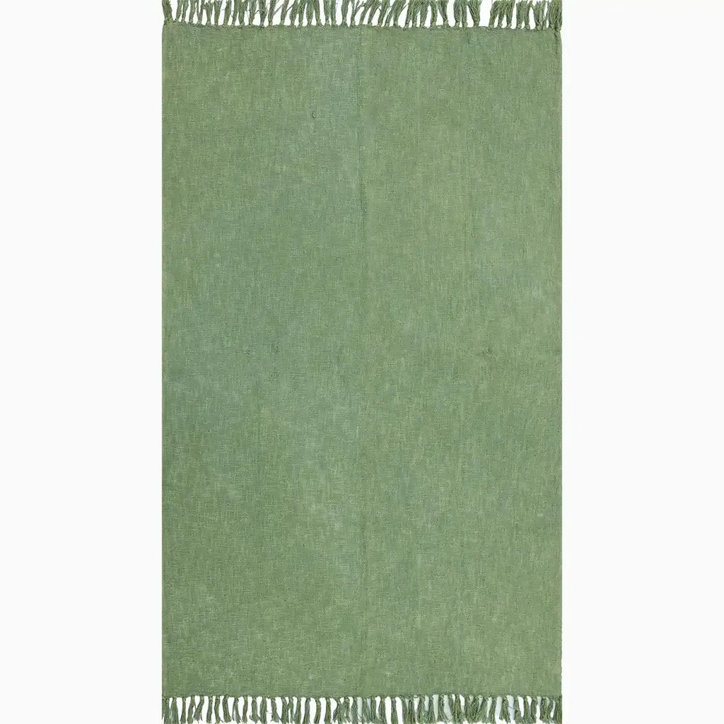 Woodland Green Solid Throw Throws
