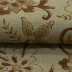 Petal Trails Washed Tan Linen Fabric Linen Fabric