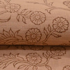 Ochre Bloom Linen Fabric Linen Fabric