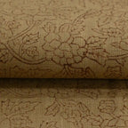 Vines & Petals Tan Dust Linen Fabric Linen Fabric