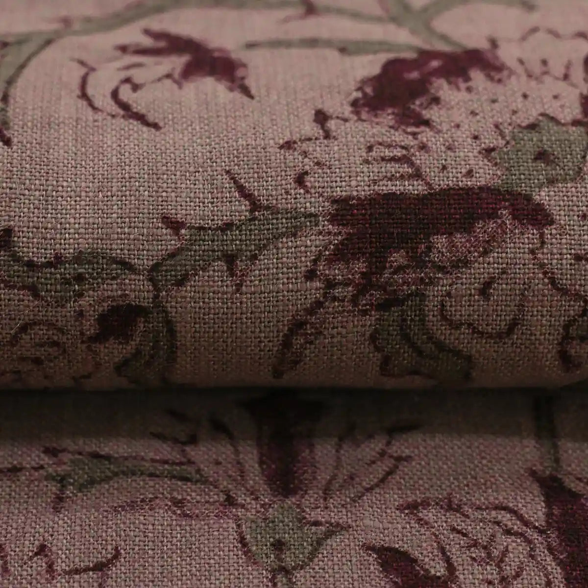 Flora Form Onion Pink Linen Fabric Linen Fabric