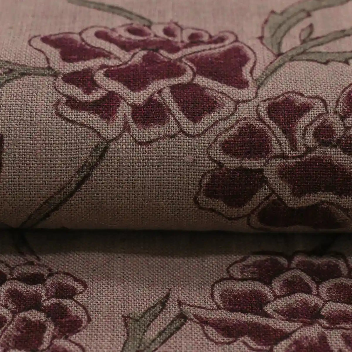 Botanica Light Beige Linen Fabric Linen Fabric