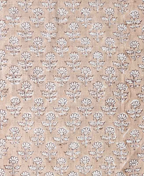 Iris Linen Block Print