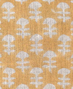 Edith Block Printed Linen Fabric Linen Fabric