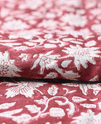 Adrian Hand Block Printed Linen Fabric Linen Fabric