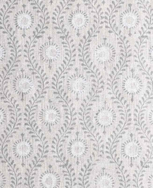 Andrea Handloom Linen Fabric for Upholstery Gray Linen Fabric