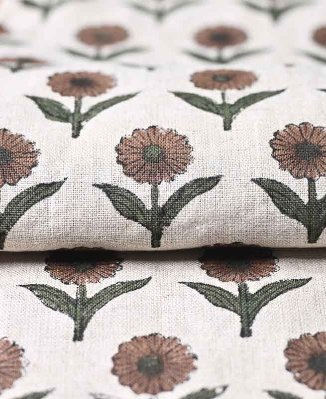 1 Yard Cut Out Linen Fabric