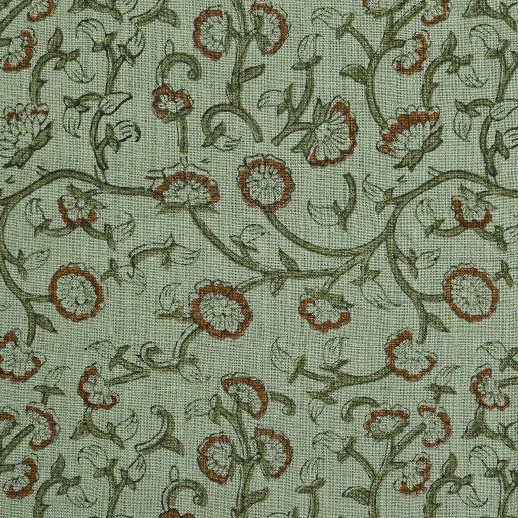 Flora Bloom Rust Pillow Cover Pillow Covers