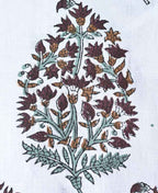 Brittany Hand Block Printed Linen by the Yard Linen Fabric