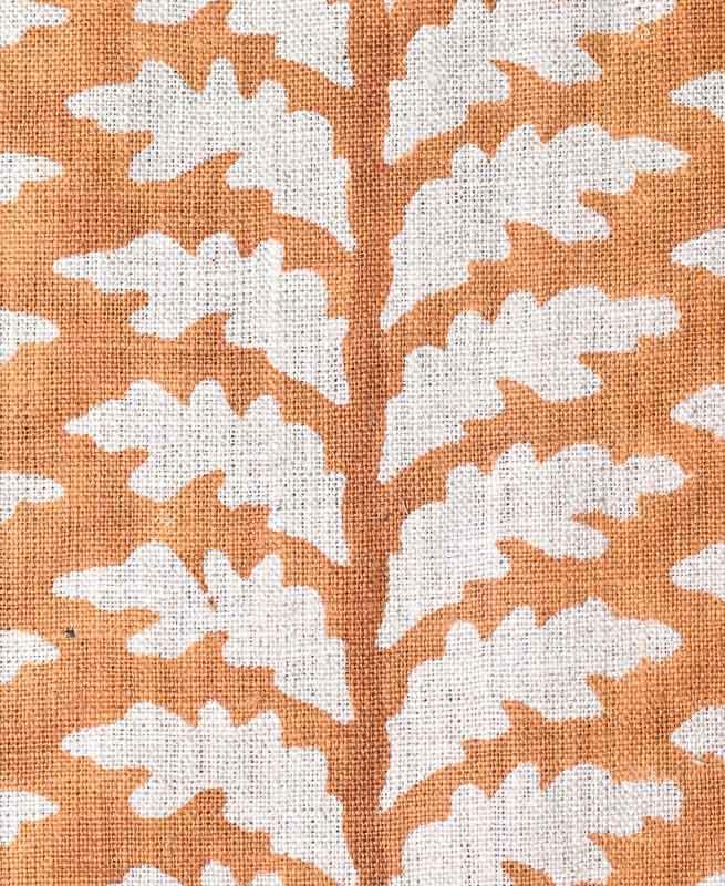 Scottie Hand Block Printed Linen Fabric Linen Fabric