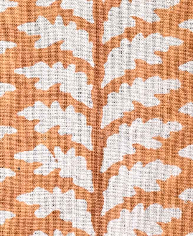 Scottie Hand Block Printed Linen Fabric Linen Fabric