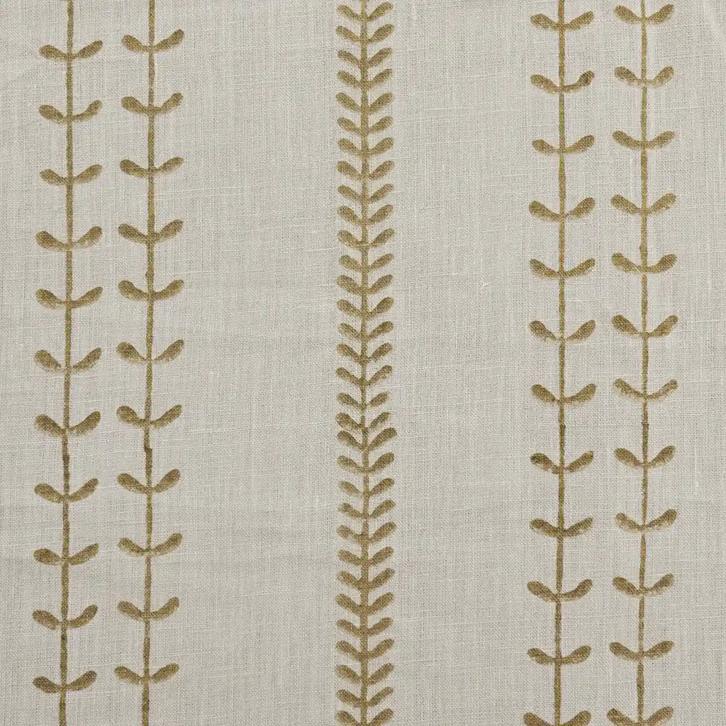 Floral Stripe Light Beige Pillow Cover Pillow Covers