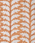 Scottie Hand Block Printed Linen Fabric Swatch fabric swatch