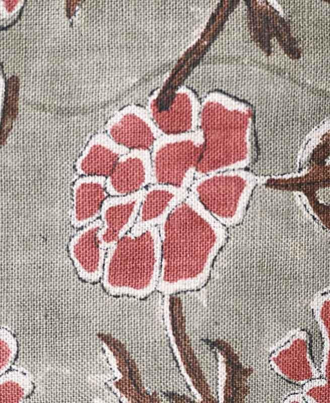 Joselyn Indian Hand Block Print Linen Fabric Linen Fabric