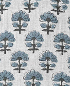 Sage Linen Block Print Fabric Linen Fabric