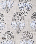 Peregrine Block Print Thick Linen Fabric Linen Fabric