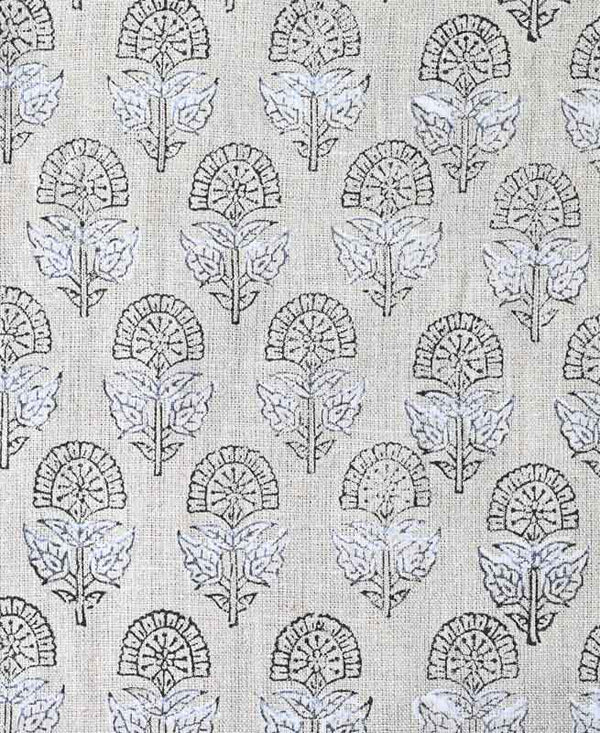 Peregrine Block Print Thick Linen Fabric
