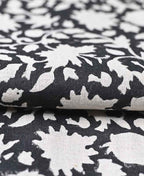 Adrian Hand Block Printed Linen Fabric Linen Fabric