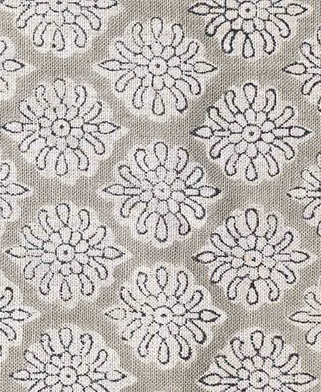Jack Block Print Handloom Linen Linen Fabric