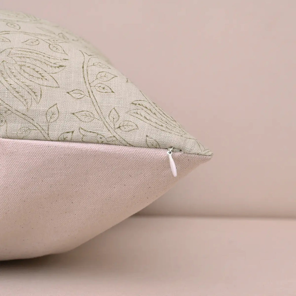 Floral Vine Rust Pillow Cover Pillow Covers