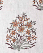 Danielle Indian Block Print Linen Linen Fabric