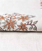 Danielle Indian Block Print Linen Linen Fabric