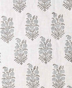 Clover Block Printed Linen Fabric Linen Fabric