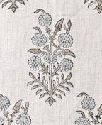 Clover Block Printed Linen Fabric Linen Fabric