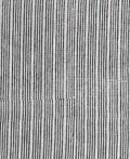 Natural Block Multistriped Heavy Linen Fabric for Upholstery Black Off-White Linen Fabric