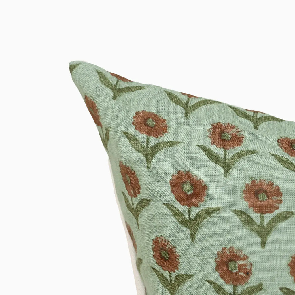 Ditsy Bloom Rust Pillow Cover Pillow Covers