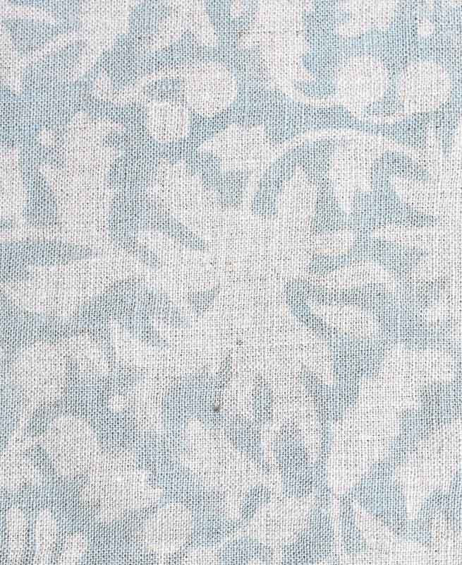 Malyn Handloom Block Print Linen Linen Fabric