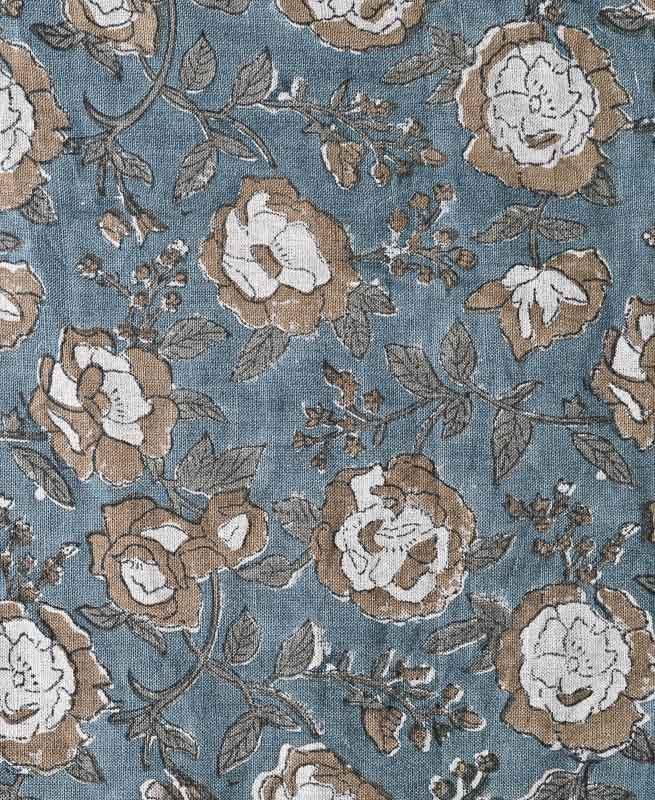 Gabriella Rustic Handloom Linen Fabric Deep Camel Linen Fabric