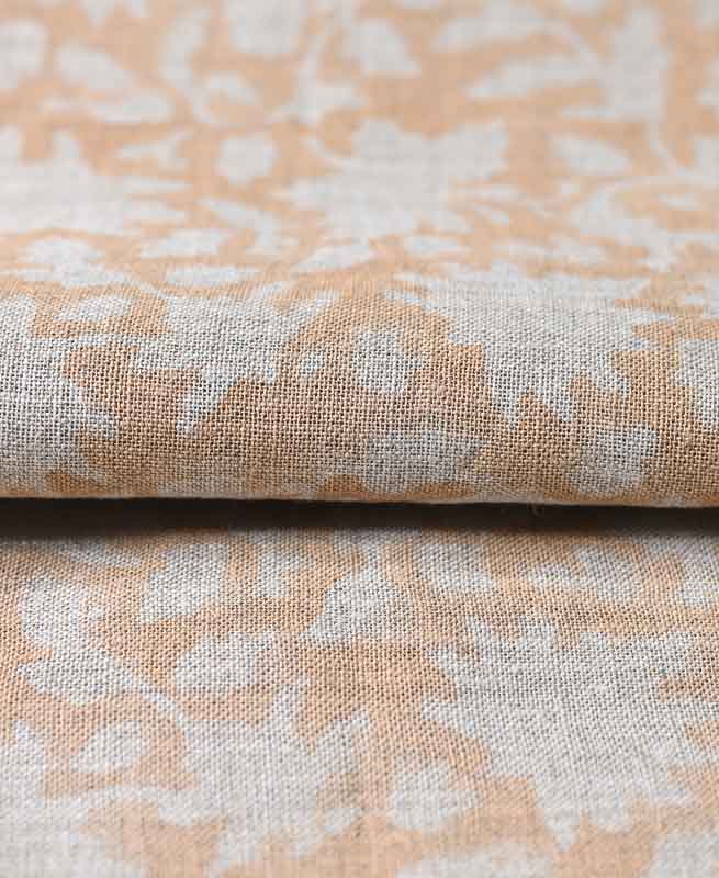 Michael Hand Block Printed Linen Fabric Linen Fabric
