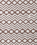 Etta Printed Linen Fabric Brown Linen Fabric