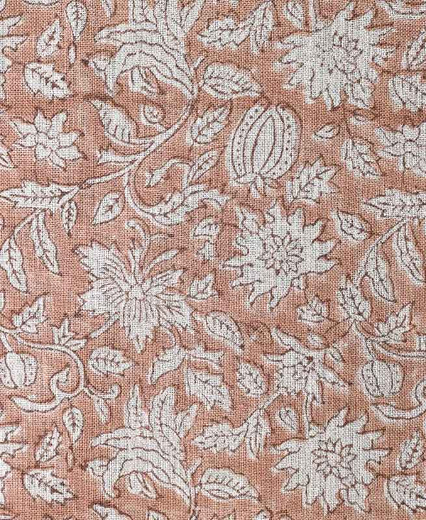 Caleb Hand Block Printed Linen Fabric