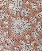 Caleb Hand Block Printed Linen Fabric Linen Fabric