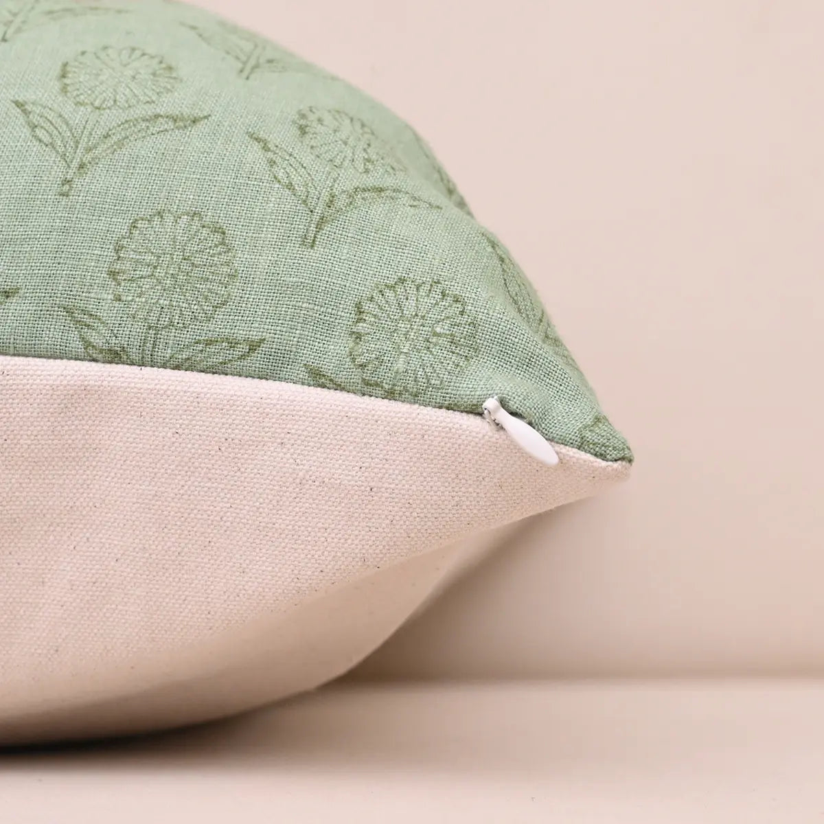 Mint Ditsy Meadow Linen Pillow Cover – Sage Buti Pillow Covers